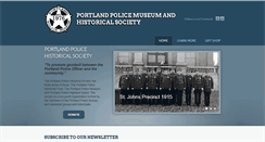 Desktop Screenshot of portlandpolicemuseum.com